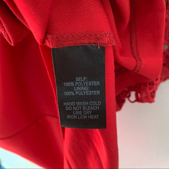 Lulus | Real Life Dream Berry Red Lace Midi Dress - Picture 11 of 12